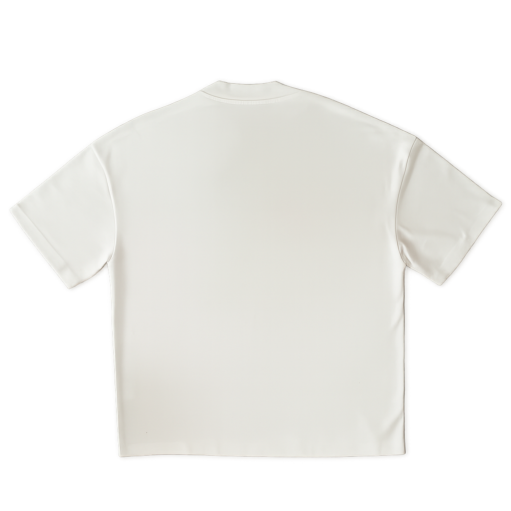 White t-shirt on a clear background
