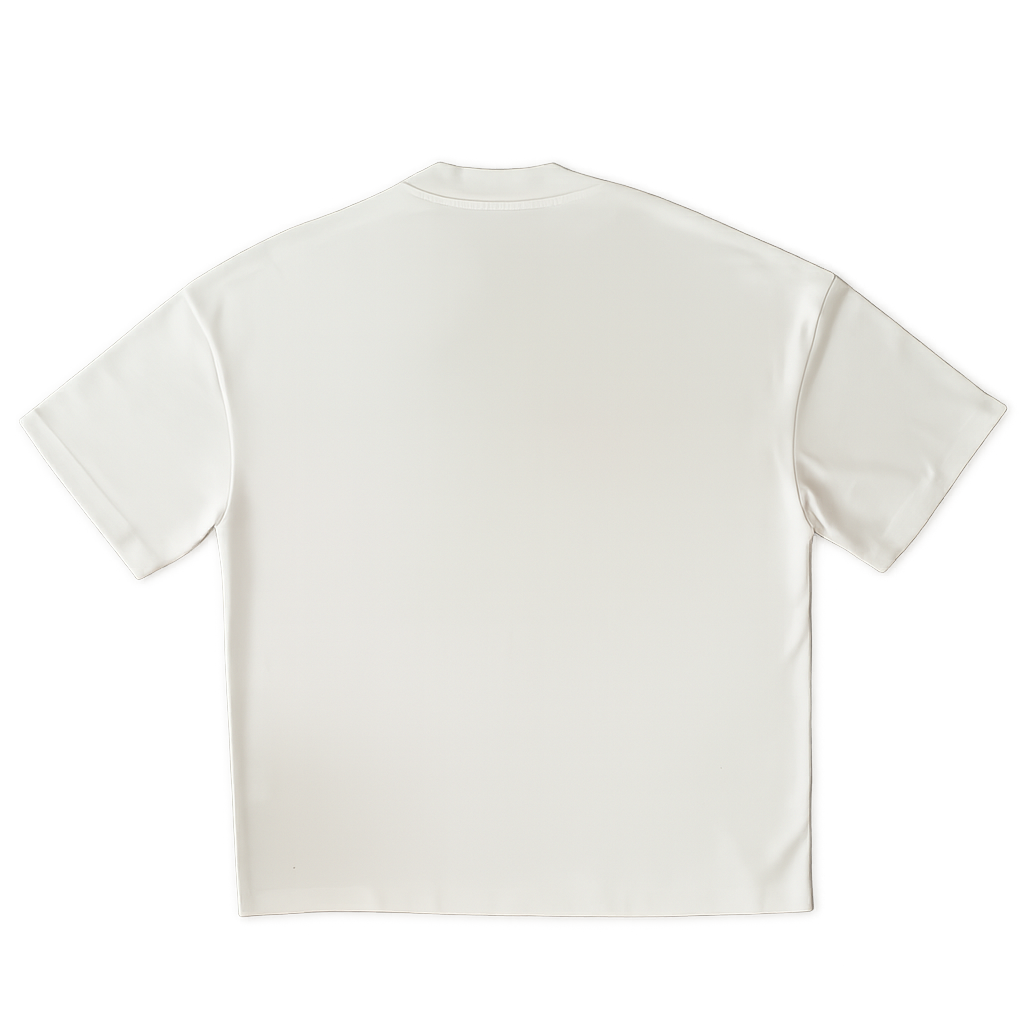 White t-shirt on a clear background