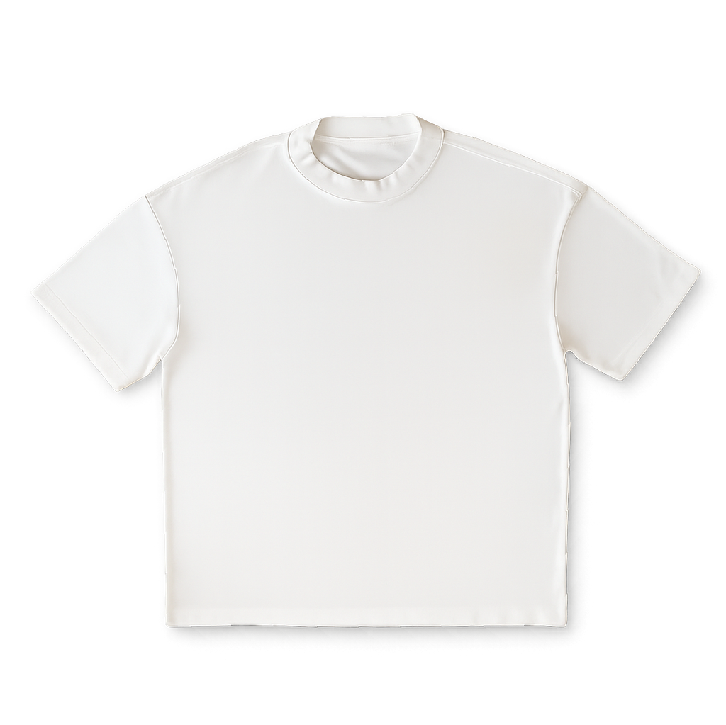 White t-shirt on a transparent background